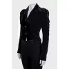 Cropped black jacket