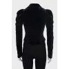 Cropped black jacket