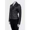 Black leather jacket