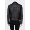 Black leather jacket