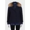 Set of a cropped coat and jacket