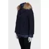 Set of a cropped coat and jacket
