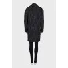 Black single-breasted coat