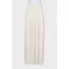 Maxi pleated skirt