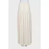 Maxi pleated skirt