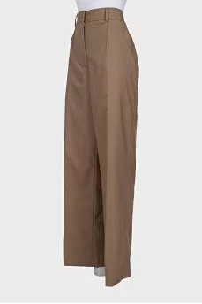 Brown wool trousers