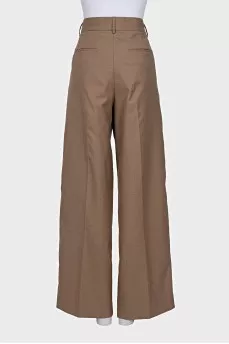 Brown wool trousers