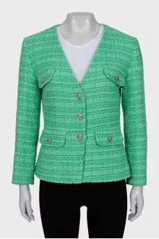 Fitted jacket with signature buttons