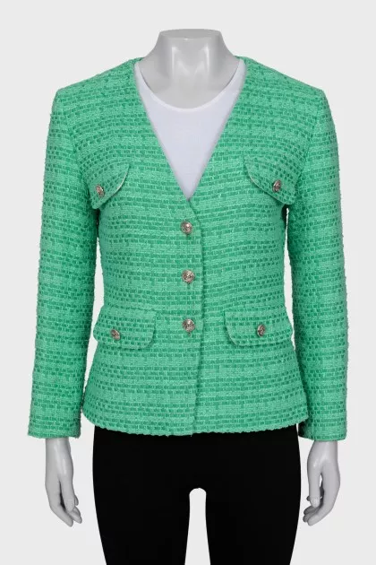 Fitted jacket with signature buttons