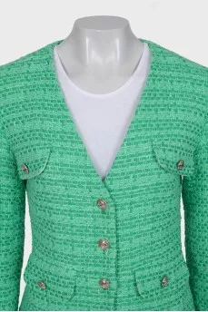 Fitted jacket with signature buttons