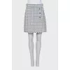 Printed skirt with buttons