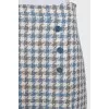 Printed skirt with buttons