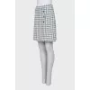 Printed skirt with buttons