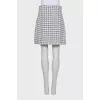 Printed skirt with buttons