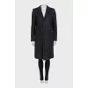 Black button-down coat