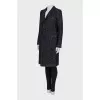 Black button-down coat