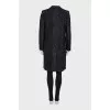 Black button-down coat