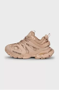 Beige Track sneakers