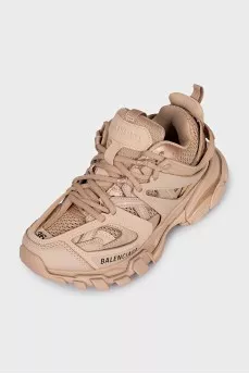 Beige Track sneakers