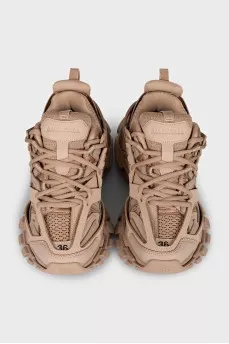Beige Track sneakers