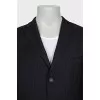 Men's blue striped jacket