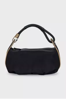Crossbody bag with gold hardware