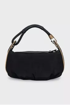 Crossbody bag with gold hardware
