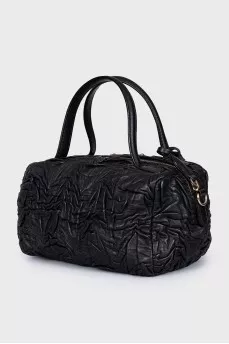 Embossed leather bag