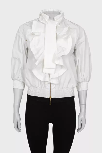 Jacket decorated with flounces