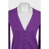 Purple cashmere cardigan