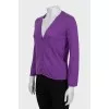 Purple cashmere cardigan
