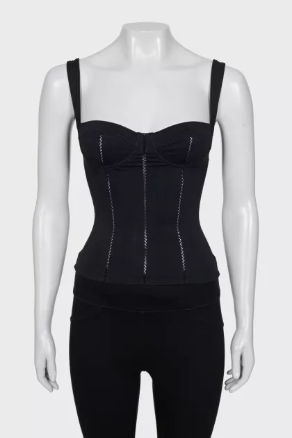 Black corset top