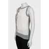 Printed silk top