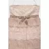 Silk mini dress with lace
