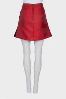 Straight-cut skirt with side slits