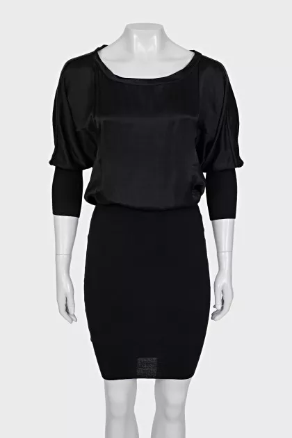 Black fitted dress