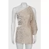 Cocktail dress with silver decor