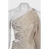 Cocktail dress with silver decor