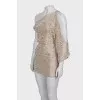 Cocktail dress with silver decor