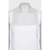 White sleeveless straight dress