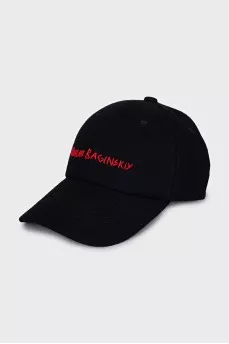 Black wool cap
