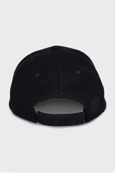 Black wool cap