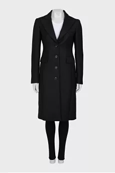 Black fitted coat