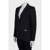 Fitted jacket with rhinestones