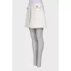 Skirt with contrast stitching