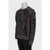Men's brown sweatshirt with print