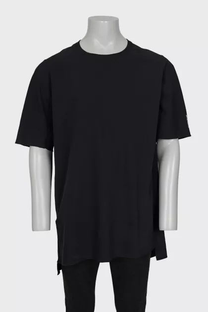 Чоловіча чорна oversize футболка