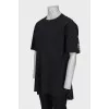 Чоловіча чорна oversize футболка