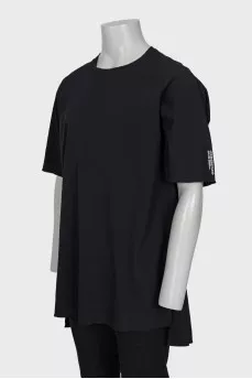 Чоловіча чорна oversize футболка