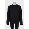 Men's black sweatshirt with tag